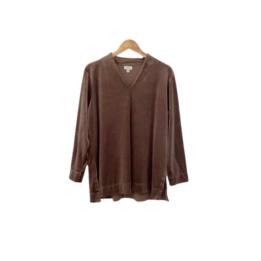 Pure Jill 2 Piece Plush Lounge Legging‎ Top Set Size XL Brown